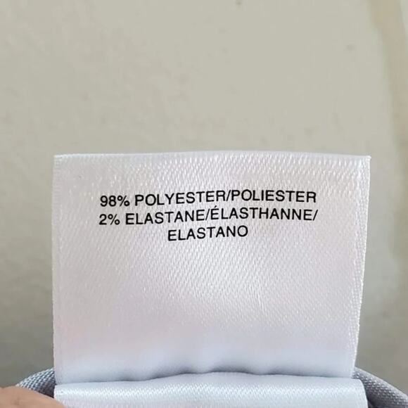 Anne Klein Ridge Crest Duke Twill Pants Light Gray Women Size 16 Mid Rise NEW - Picture 10 of 13